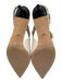 Charles & Keith Shoe Size 41 Cream White Leather & Textile Stiletto Slingbacks Cream White / 41