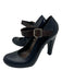 Marni Shoe Size 40 Navy Blue & Brown Rubber round toe Ankle Strap Pumps Navy Blue & Brown / 40