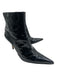 Dolce & Gabbana Shoe Size 40.5 Black Patent Leather Pointed Toe Midi Booties Black / 40.5