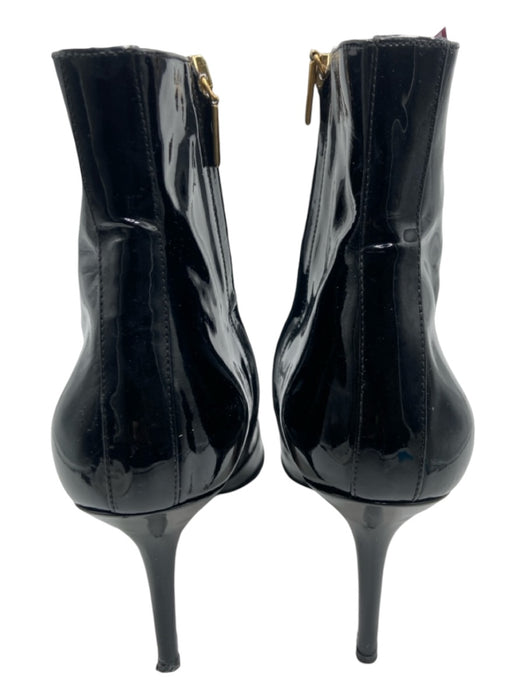 Dolce & Gabbana Shoe Size 40.5 Black Patent Leather Pointed Toe Midi Booties Black / 40.5