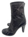 Marc Jacobs Shoe Size 40 Black Leather Calf High Round Toe Interior Zip Booties Black / 40