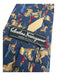 Ferragamo Blue & Tan Silk Horses Men's Ties