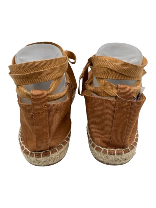 & Other Stories Shoe Size 40 Tan Brown & Cream Textile Square Toe Espadrille Tan Brown & Cream / 40