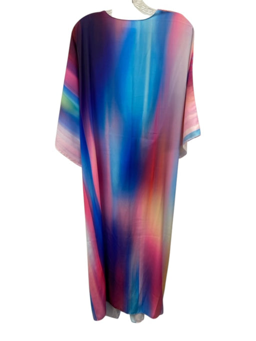 La Blanca Size One Size Blue, Pink & Multi Polyester Gradient Open Front Robe Blue, Pink & Multi / One Size