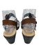 Naot Shoe Size 40 Black & Brown Leather Upper Buckle Detail Low Heel Sandals Black & Brown / 40