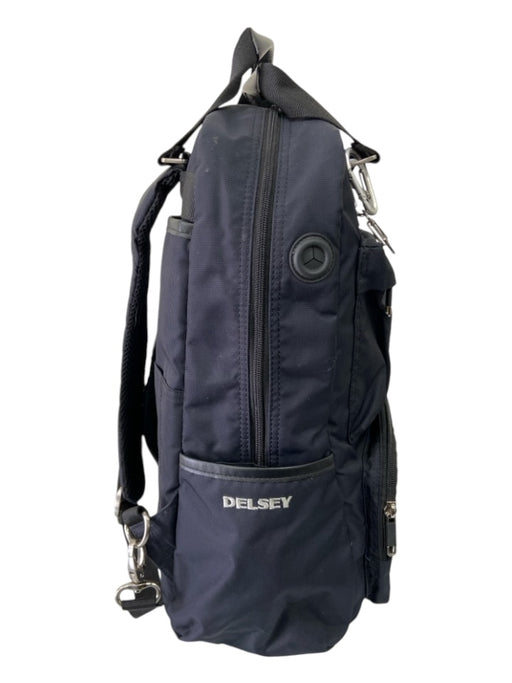 Delsey Black Nylon Pockets Luggage Backpack Black