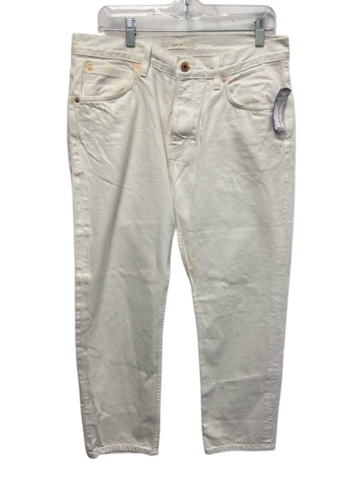 Billy Reid AS IS Size 34 White Cotton Solid Jean Men's Pants White / 34
