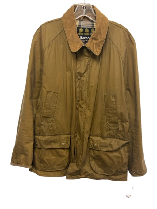 Barbour Size M Tan Waxed Cotton Solid Outdoor Men's Jacket Tan / M