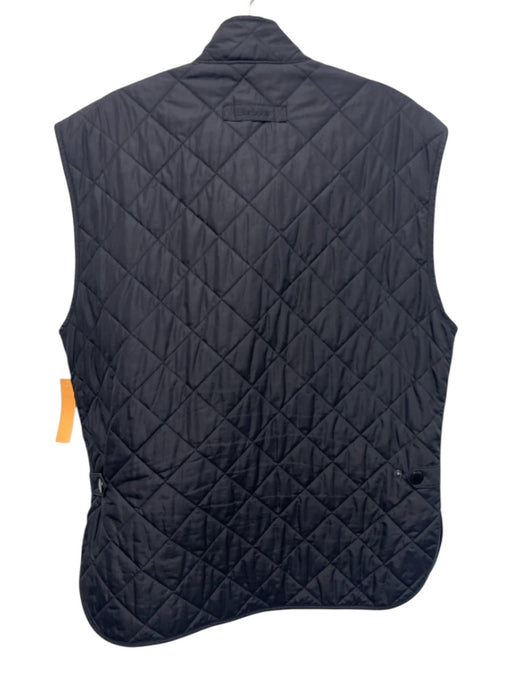 Barbour Size L Navy Blue Synthetic Quilted Vest Men's Jacket Navy Blue / L