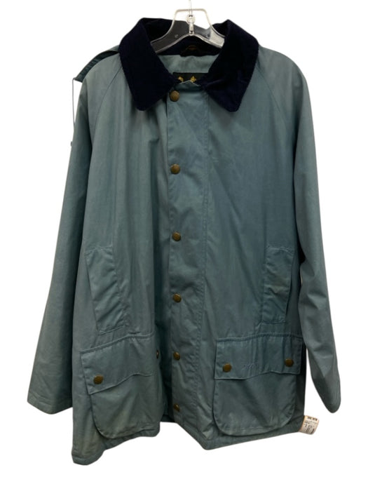 Barbour AS IS Size L Light blue Cotton Waxed Outdoor Men's Jacket Light blue / L