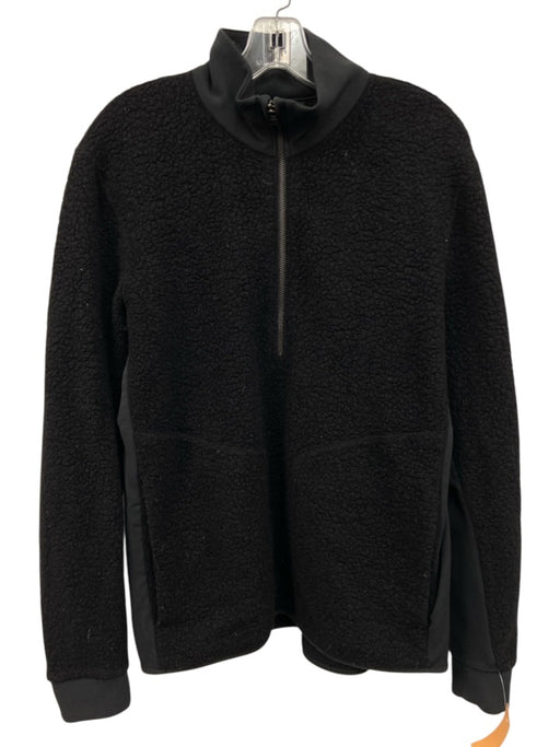 Lululemon Size M Black Synthetic fleece Quarter Zip Men's Long Sleeve Shirt Black / M