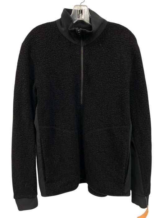 Lululemon Size M Black Synthetic fleece Quarter Zip Men's Long Sleeve Shirt Black / M