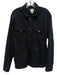 Sunspel Size M Black Cotton Blend Solid Trucker Denim Men's Jacket Black / M