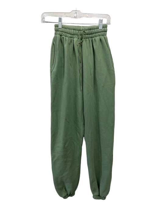 Frankie Shop Size XS Green Cotton Elastic Waist Jogger Pants Green / XS