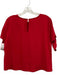 Jenni Kayne Size S Red Short Cap Sleeve Tie Detail Keyhole Back Top Red / S