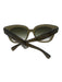 Celine Green Acetate Gradient Lens Box Inc. Sunglasses Green