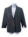 The Row Size 8 Black Polyester Blend Blazer Shoulder Pads Button Front Jacket Black / 8