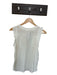 Cinq a Sept Size S White Silk Flutter Sleeves Cap Sleeve Blouse Knit Detail Top White / S