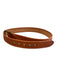Ralph Lauren Rugby Caramel Leather Brass Hardware Square Buckle Belts Caramel / M