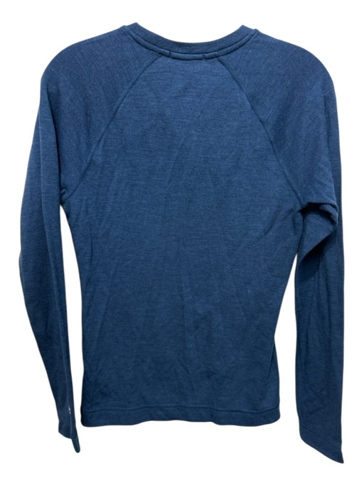 Smartwool Size M Navy Merino Wool Crewneck Long Sleeve Logo Sweater Navy / M