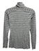 Smartwool Size Est M Grey Merino Wool Half Zip Striped Mock Neck Jacket Grey / Est M