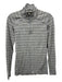 Smartwool Size Est M Grey Merino Wool Half Zip Striped Mock Neck Jacket Grey / Est M