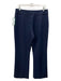 St John Collection Size 10 Navy Polyester Blend Zip & Button Trouser Pants Navy / 10
