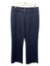 St John Collection Size 10 Navy Polyester Blend Zip & Button Trouser Pants Navy / 10
