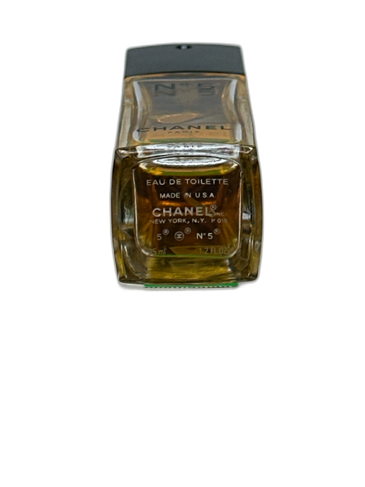 Chanel Black & Gold Glass Eau de Toilette 3 band Perfume Black & Gold