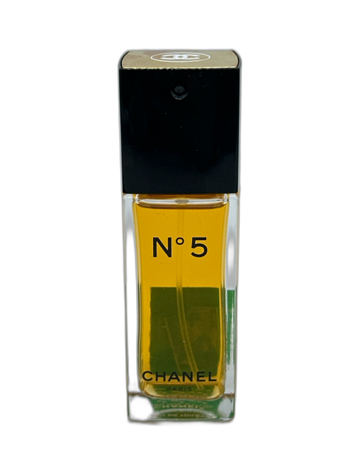 Chanel Black & Gold Glass Eau de Toilette 3 band Perfume Black & Gold