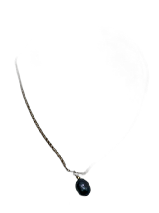 Gold & Silver 10k Gold Chain Pearl Pendant Lobster Clasp Necklace Gold & Silver