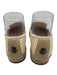 Moncler Shoe Size 37 Cream White Textile Round Toe Woven Logo Flat Espadrille Cream White / 37