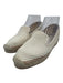 Moncler Shoe Size 37 Cream White Textile Round Toe Woven Logo Flat Espadrille Cream White / 37