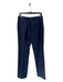 Antonio Melani Size 6 Navy Linen Blend Flat Front slit pockets Zip Fly Pants Navy / 6