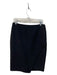 Trina Turk Size 10 Black Polyester Blend Back Zip Asymetric Hem Pencil Skirt Black / 10