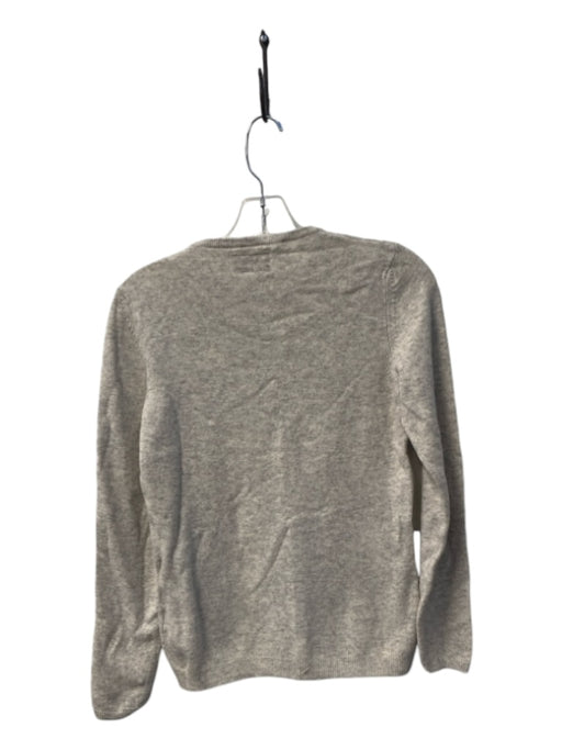 Rivamonti Size Large Light Gray Wool & Silk Crew Neck Long Sleeve Sweater Light Gray / Large