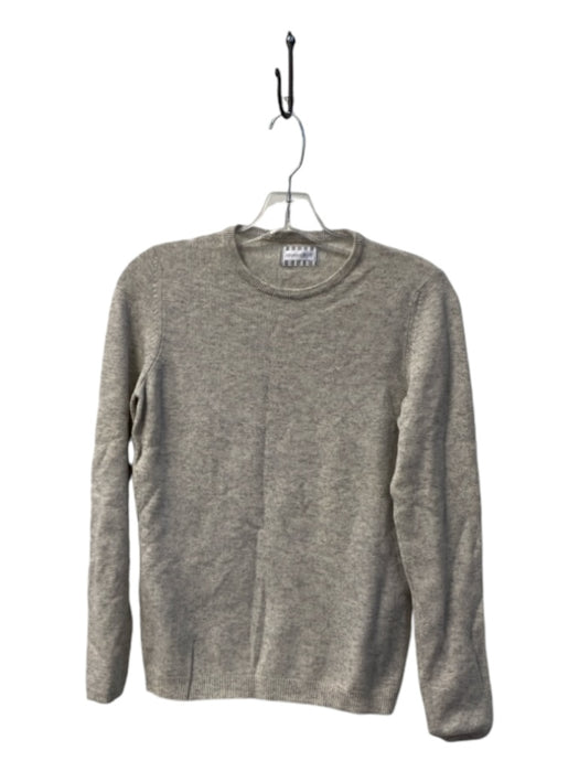 Rivamonti Size Large Light Gray Wool & Silk Crew Neck Long Sleeve Sweater Light Gray / Large