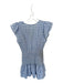 Sugar + Lips Size Small blue and white Polyester Blend Gingham V Neck Dress blue and white / Small
