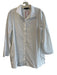 Lafayette 148 Size XL White Cotton Blend Collared Button Down Long Sleeve Top White / XL