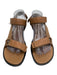 Vince Shoe Size 8.5 Brown Leather open toe Velcro Ankle Strap Sandals Brown / 8.5