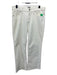 J Crew Size 28 White Cotton Blend High Rise Corduroy Straight Leg Pants White / 28