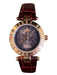 Vivienne Westwood Time Machine Burgundy Leather Gold hardware Logo Watches Burgundy