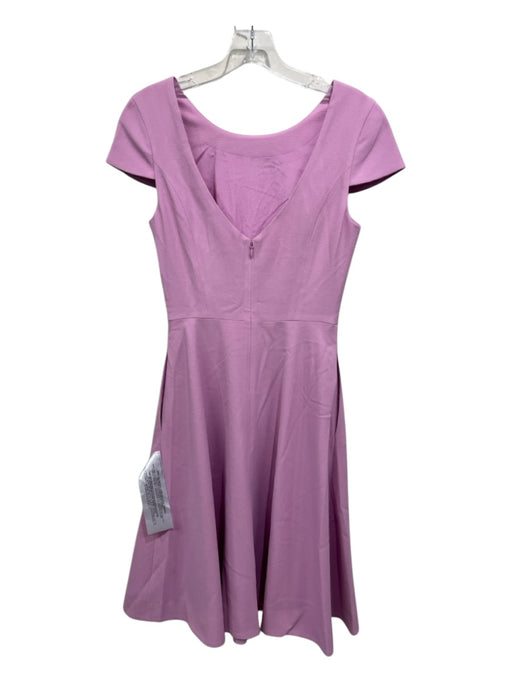 Dress the Population Size S Purple Polyester Cap Sleeve Peplum Back Zip Dress Purple / S