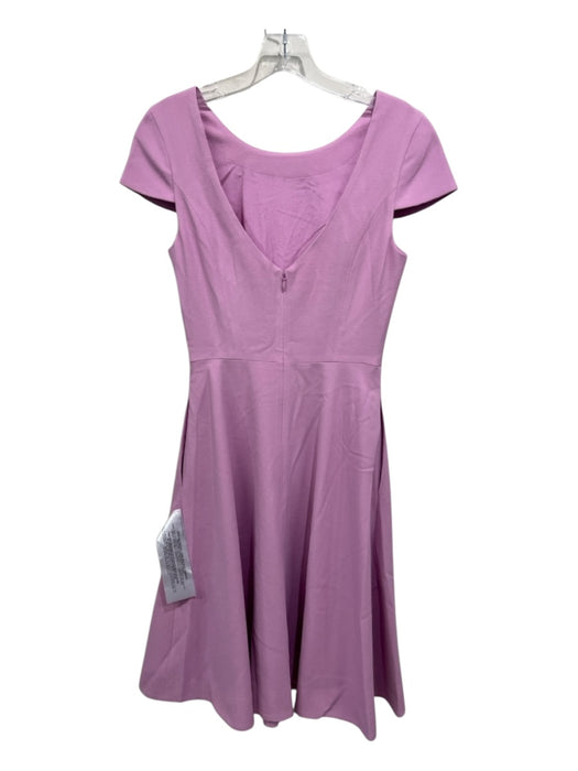 Dress the Population Size S Purple Polyester Cap Sleeve Peplum Back Zip Dress Purple / S