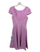 Dress the Population Size S Purple Polyester Cap Sleeve Peplum Back Zip Dress Purple / S