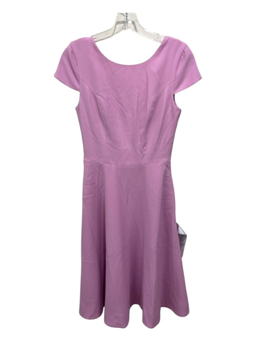 Dress the Population Size S Purple Polyester Cap Sleeve Peplum Back Zip Dress Purple / S