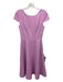 Dress the Population Size S Purple Polyester Cap Sleeve Peplum Back Zip Dress Purple / S