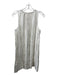 Splendid Size M Cream Viscose & Linen Blend Striped Sleeveless Pockets Dress Cream / M