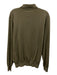 Suitsupply Size Est XL Olive Green Wool Solid Buttons Men's Long Sleeve Shirt Olive Green / Est XL