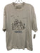 DOMREBEL AS IS Size XL White & Multi Cotton Graphic Men's Short Sleeve Shirt White & Multi / XL